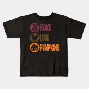 Peace Love Pumpkin Kids T-Shirt